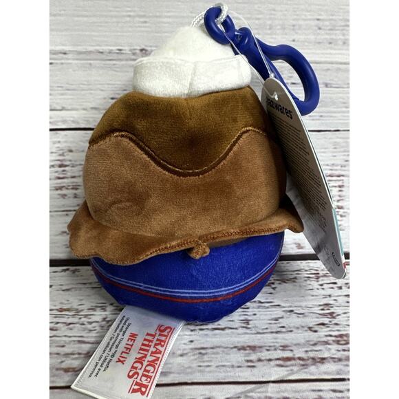 Squishmallows Netflix Stranger Things Chocolate Pudding Clip Bag Charm Plush New - Picture 3 of 7